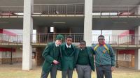 From left to right, Lehlohonolo Mokoena, Kago Molamu, Lesego Manaka and Chuma Makhanda
